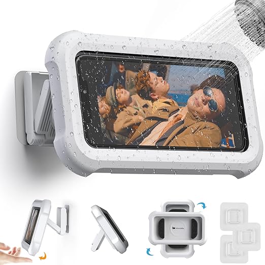 ShowerPal- Waterproof Touchscreen Rotatable Phone Holder