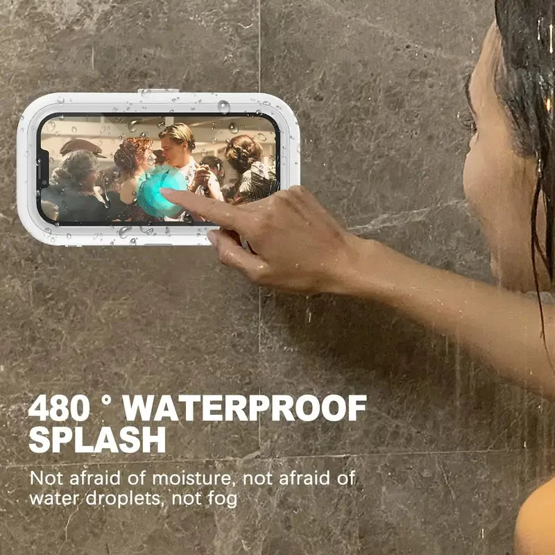 360° Rotation Waterproof Shower Phone Holder